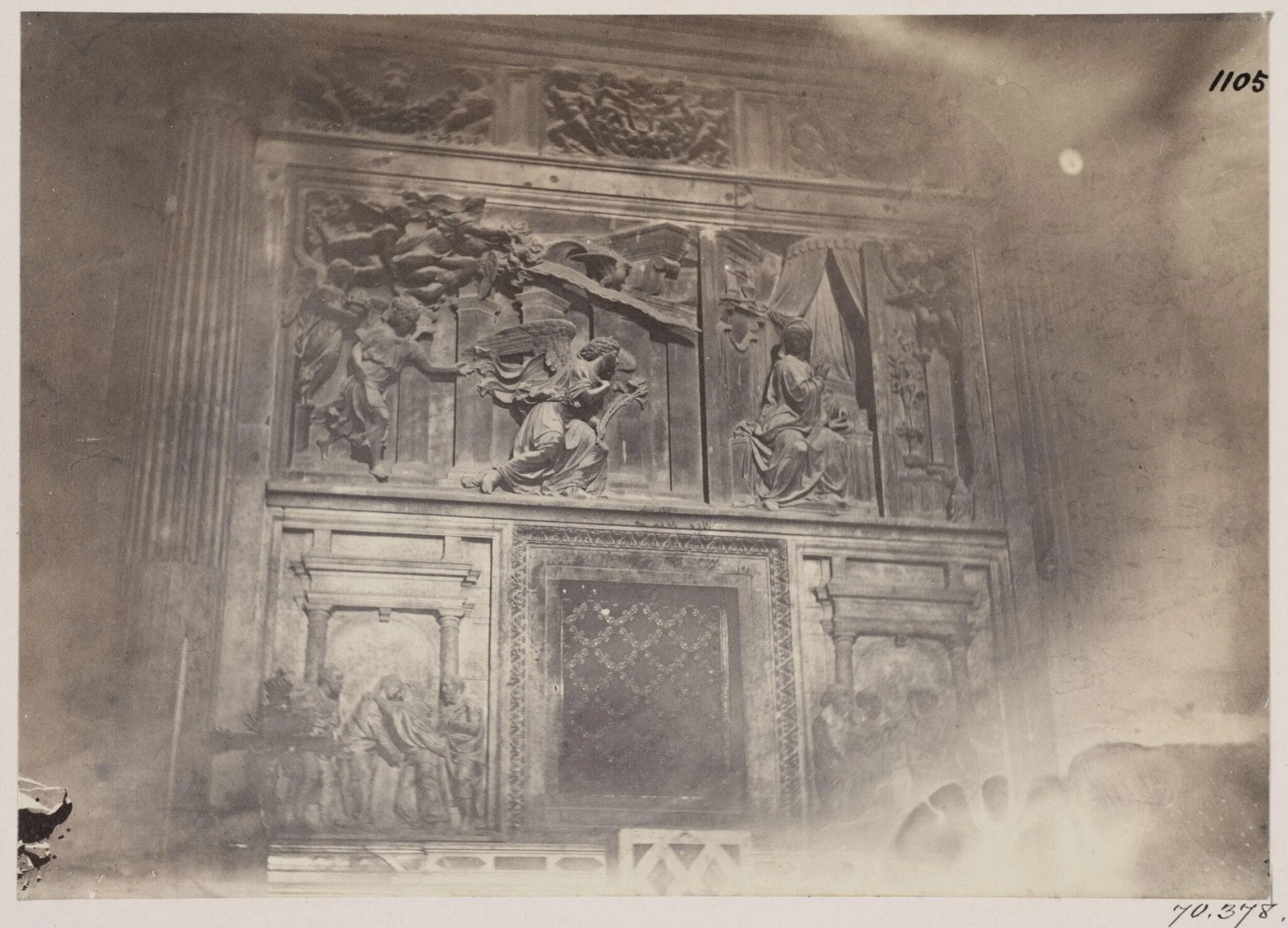 Out of Rome - House of the Blessed Virgin at Loreto. Sculpture of the Annunciation, A.D. 1520, detail
