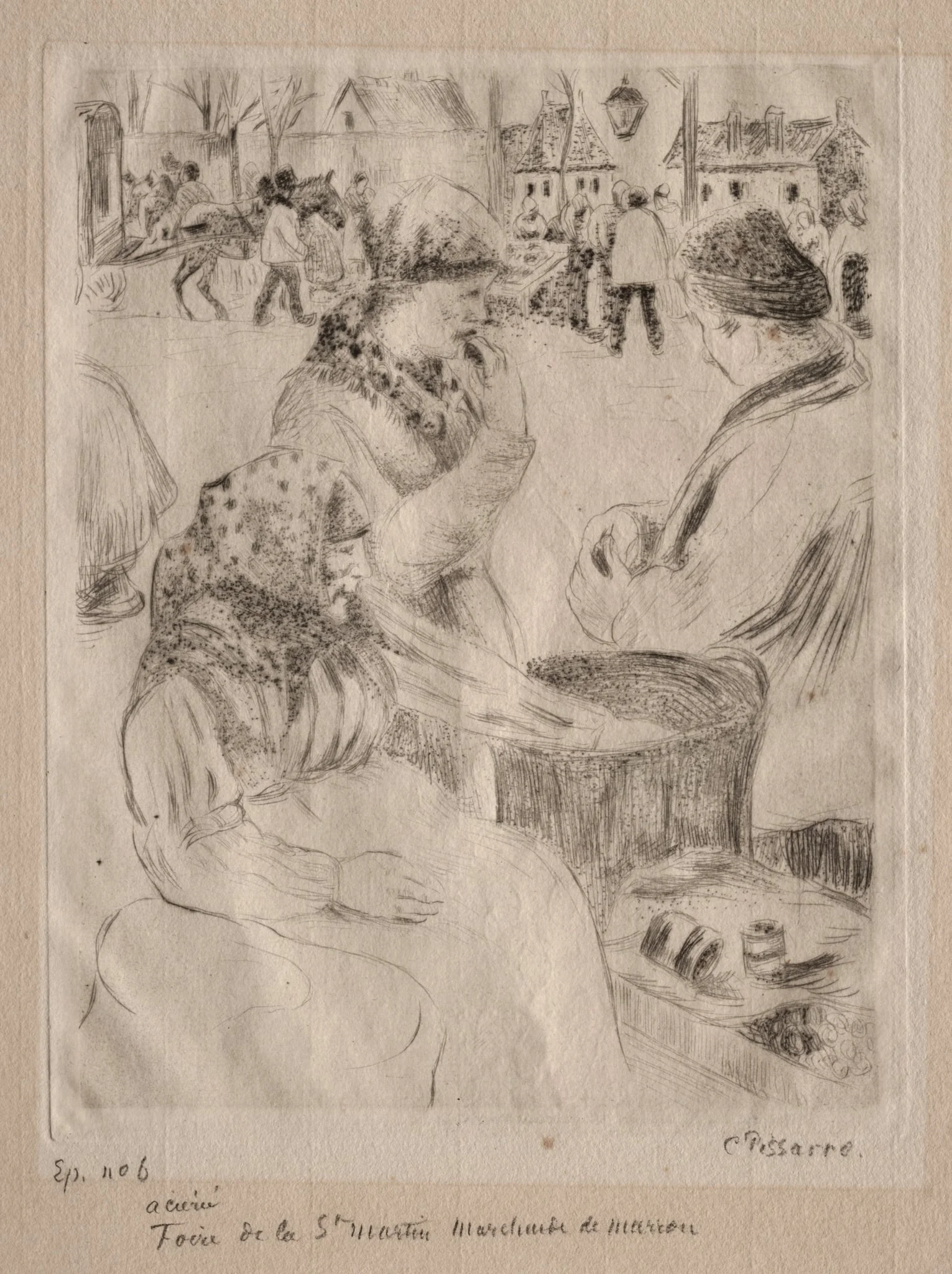 Chestnut Vendor, St. Martin's Day Fair (Pontoise), detail