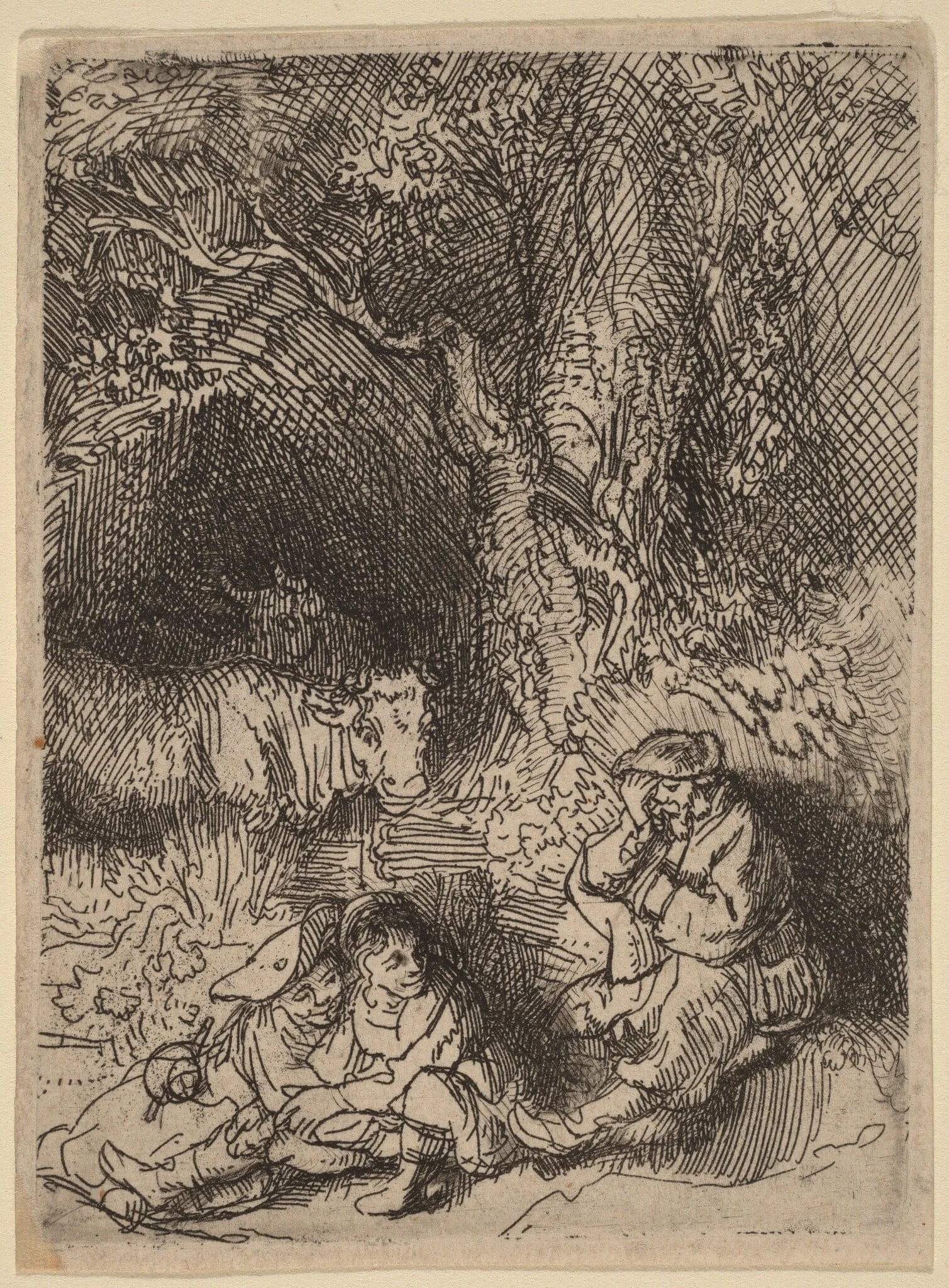 The Sleeping Herdsman, detail