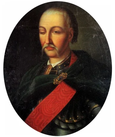 Porträt des Danylo Apostol, detail