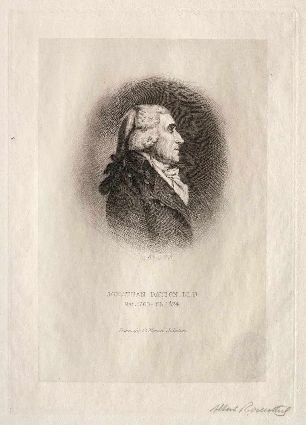Jonathan Dayton, by Albert Rosenthal, 1901