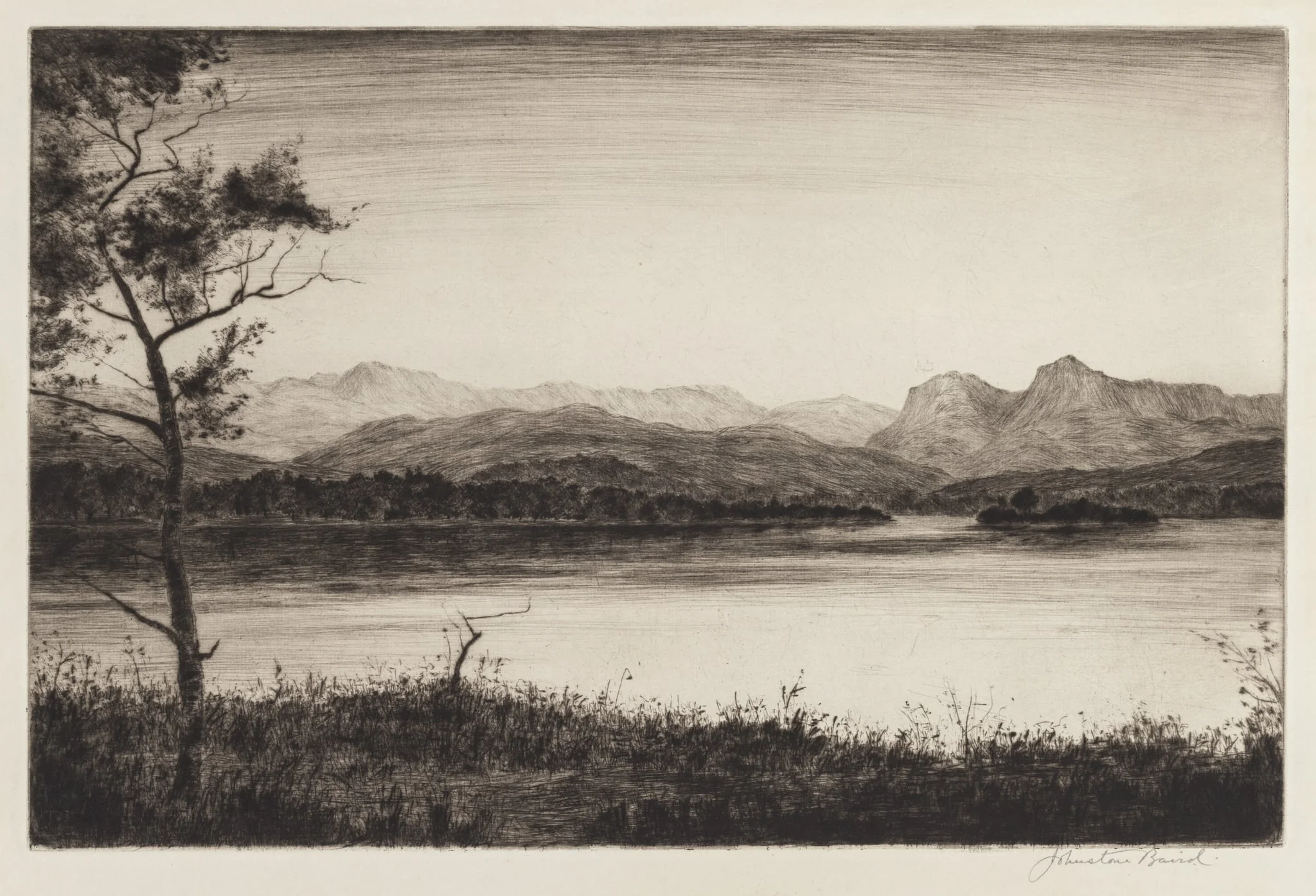 Langdale Pikes, Windermere, detail