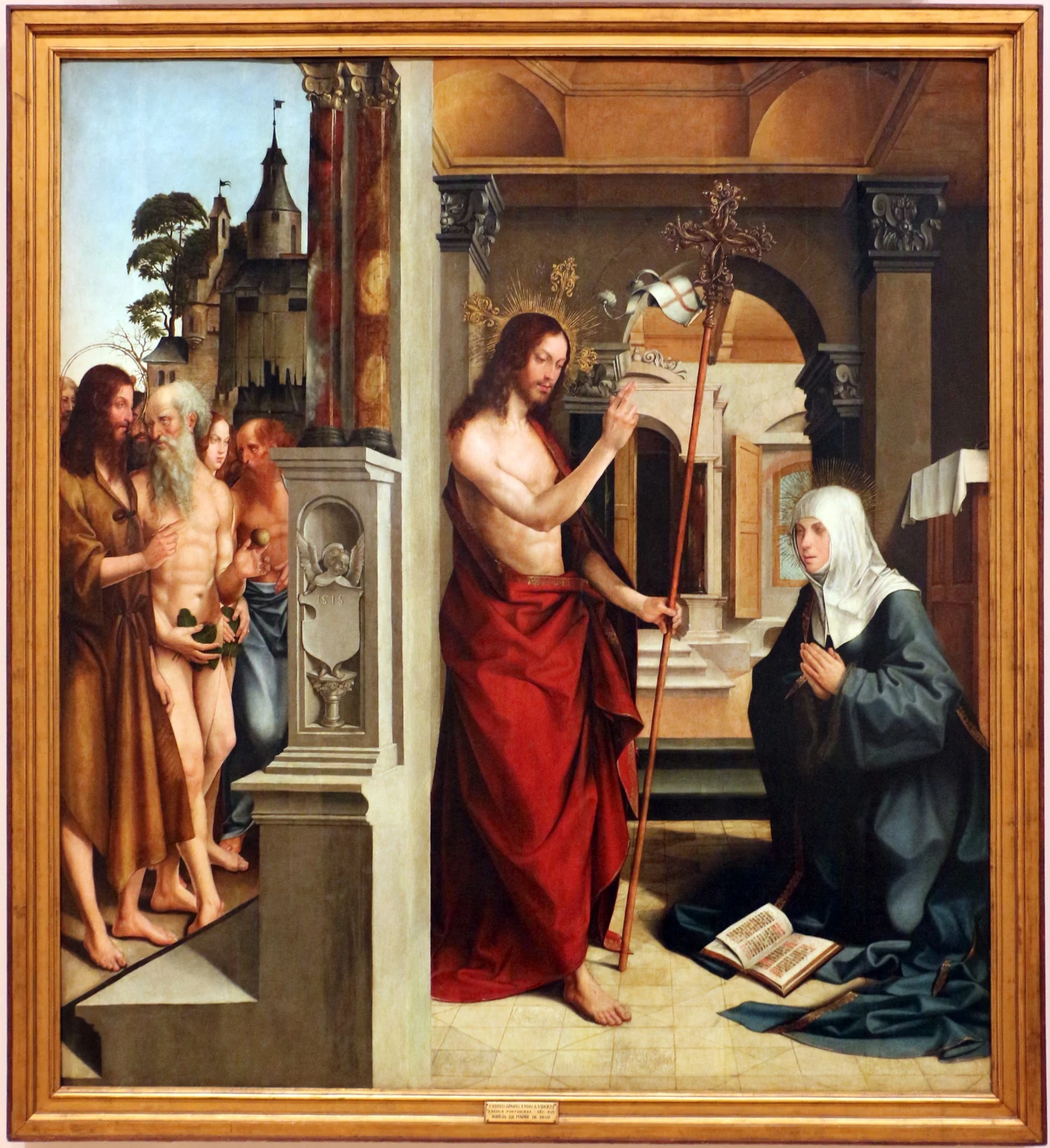 Jesus Christ appearing to the Virgin Mary (part of the Madre de Deus Altarpiece), detail