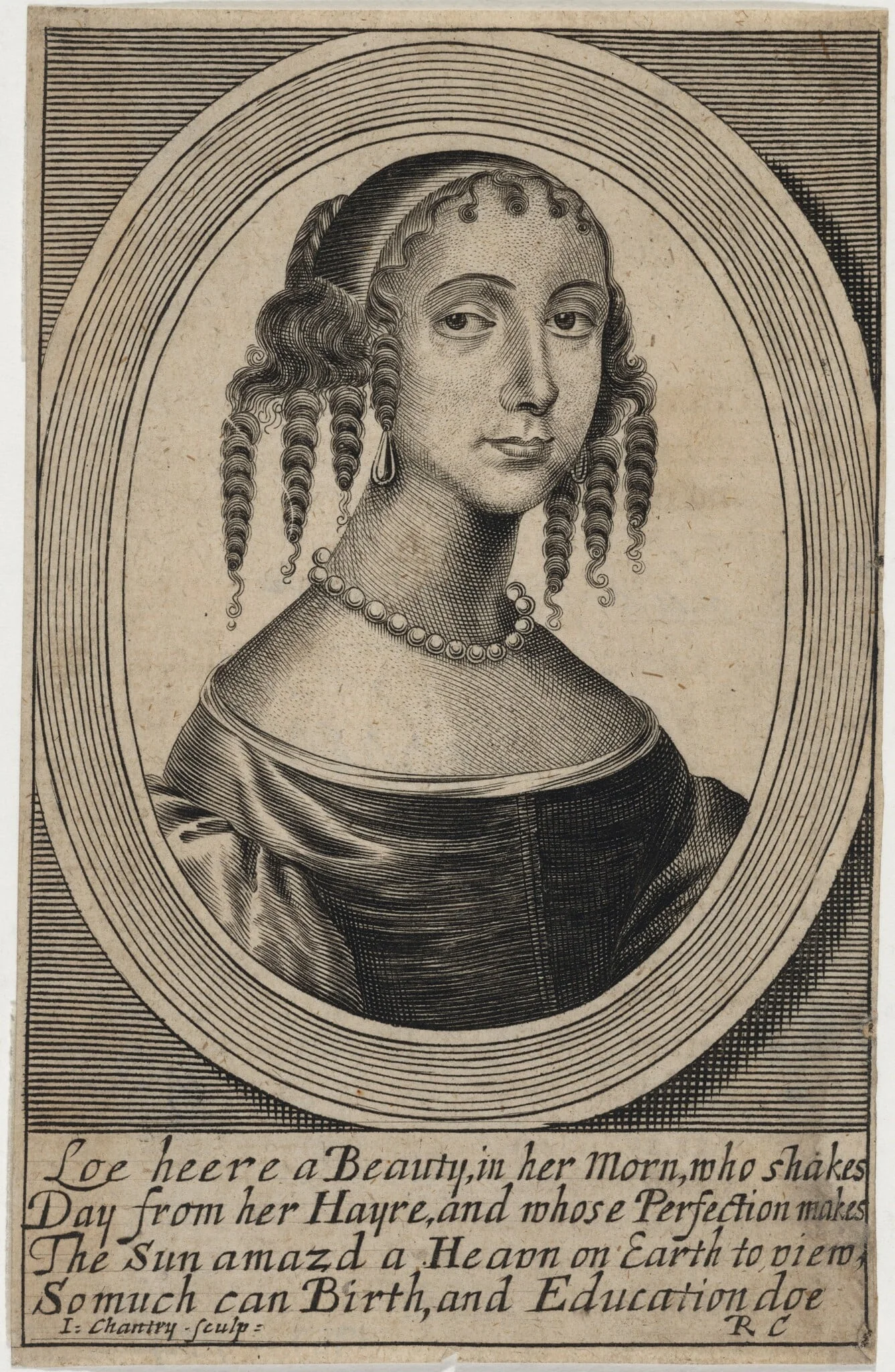 Lady Ferrers, detail
