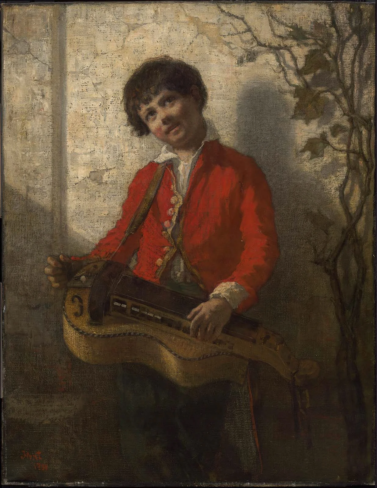 The Hurdy-Gurdy Boy, detail