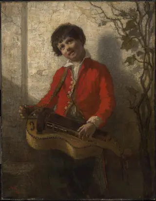 The Hurdy-Gurdy Boy, by William Morris Hunt, oil, 1851