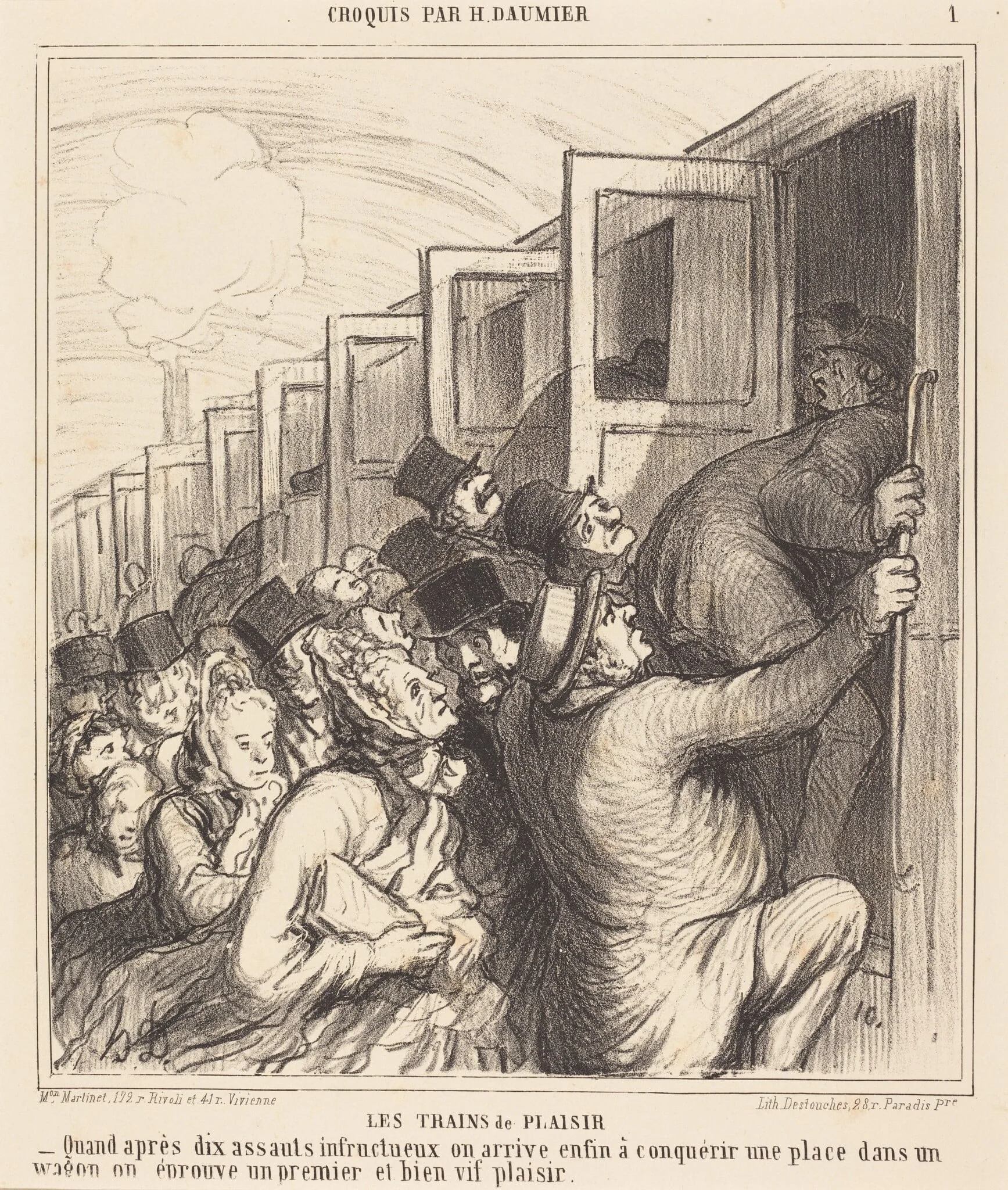 Les Trains de plaisir, detail