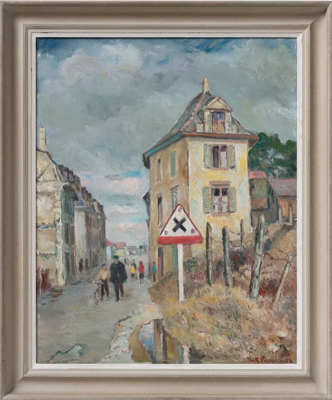 Pümpin, Fritz - Malerei, In Hüningen, detail