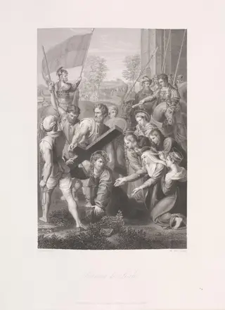 Lo Spasimo Di Sicilia, by William Holl, 1820