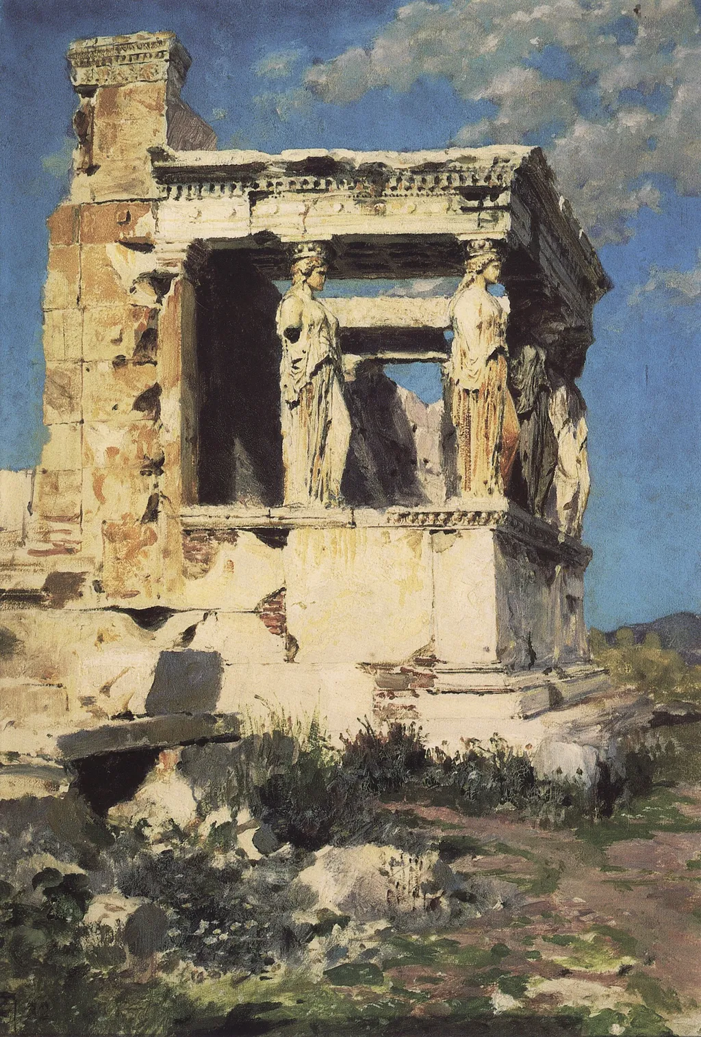 Erechtheion, by Vasily Polenov, oil, 1892