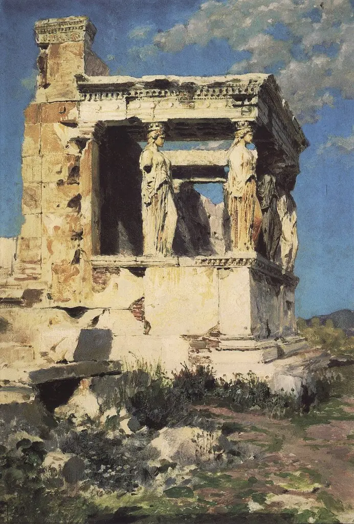 Erechtheion, by Vasily Polenov, oil, 1892