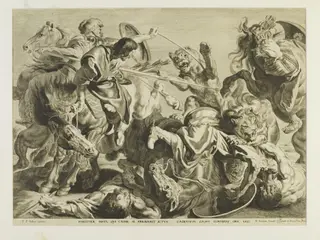 The Hunt of the Lion and Lioness, by Pieter Claesz Soutman, 1650