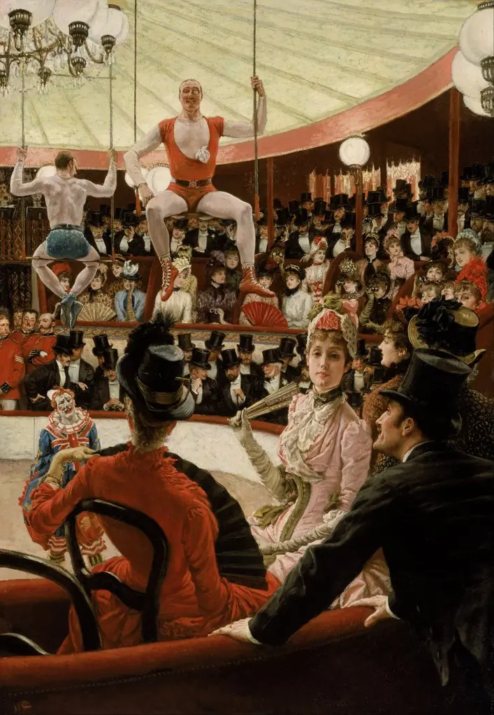 Women of Paris: The Circus Lover, by James Tissot, oil, 1893