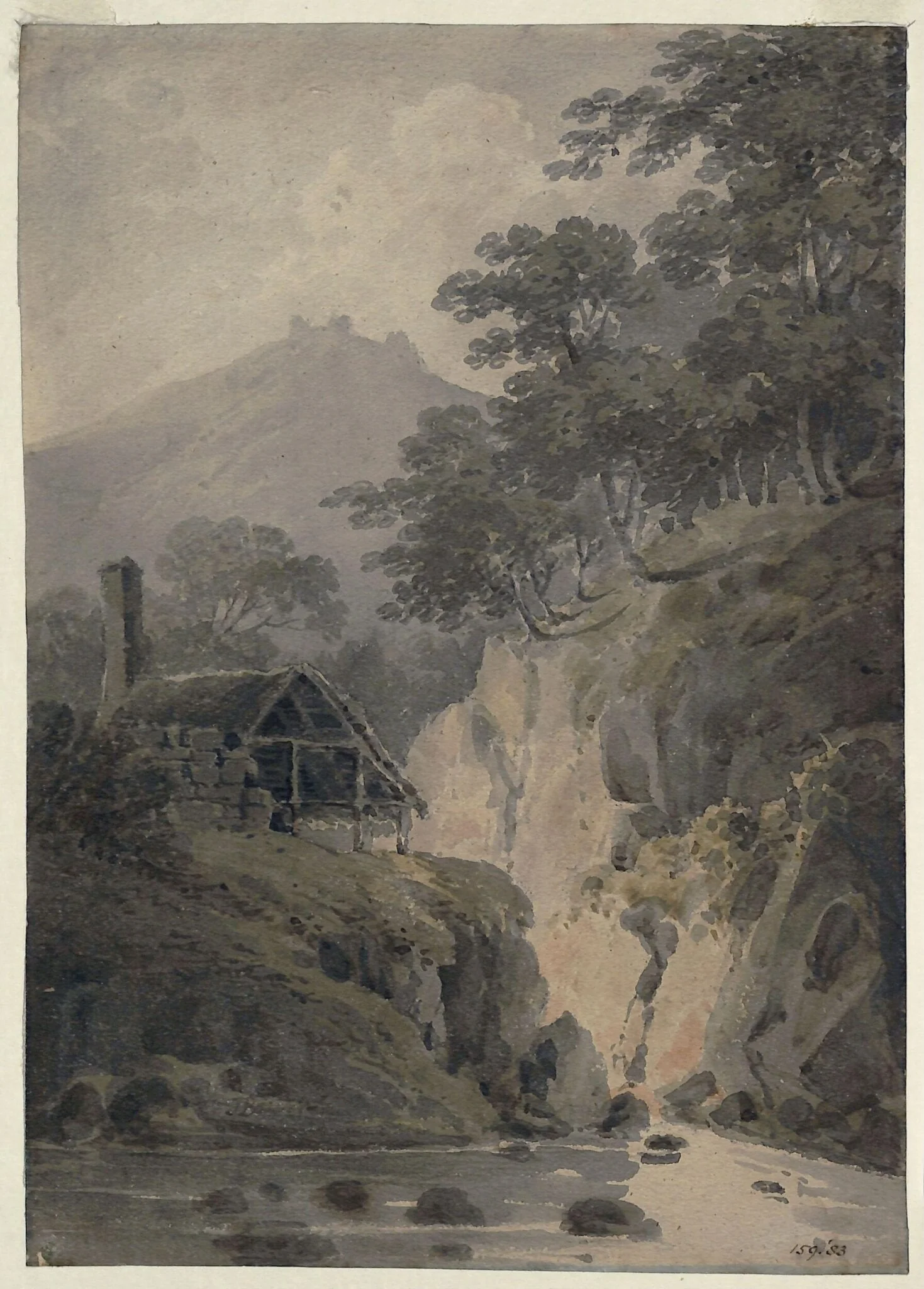 Rocky landscape in Cornwall, detail