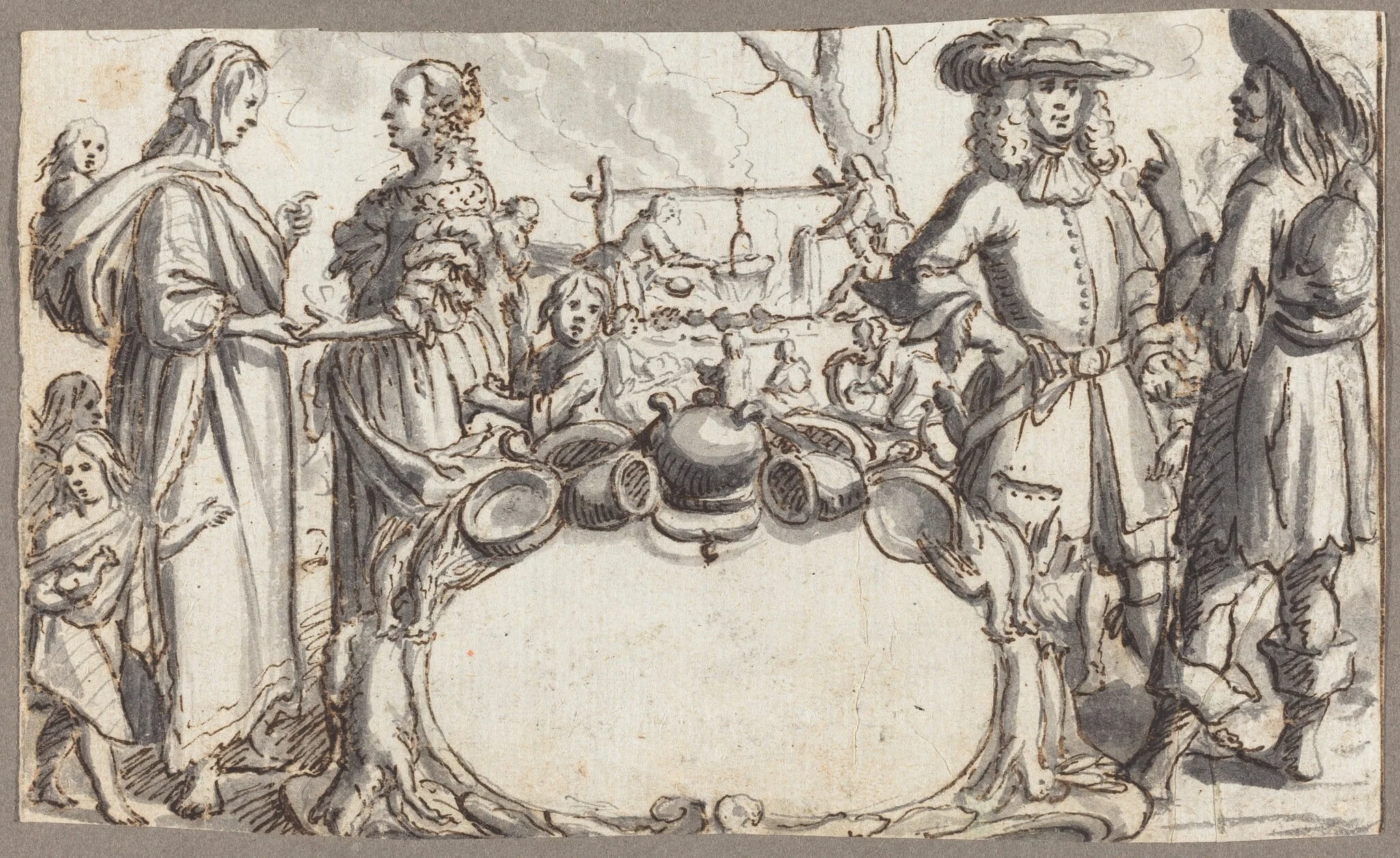Allegory of Poverty and Wealth, detail