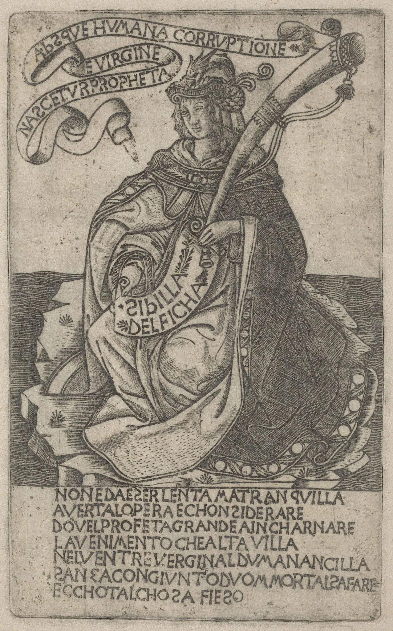 Delphian Sibyl, detail