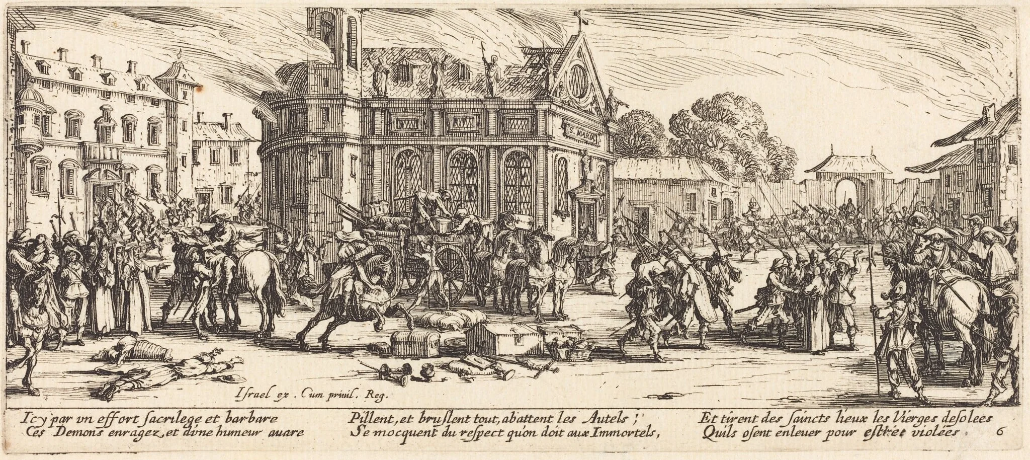 Destruction of a Convent, detail