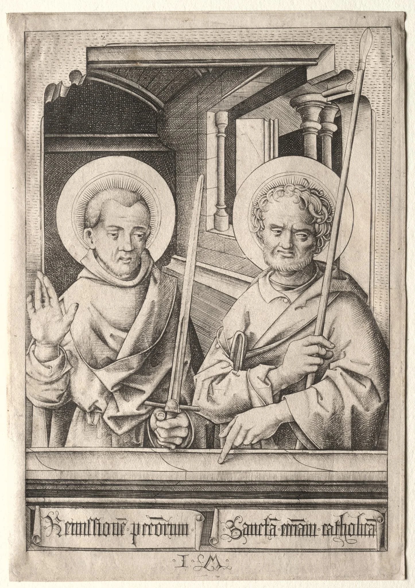 The Twelve Apostles: Saint Simon (?) and Saint Matthew, detail