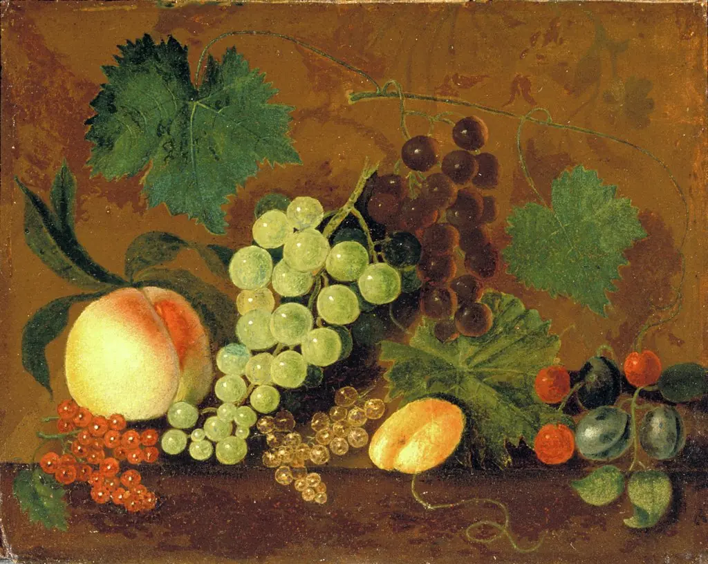 Still Life with Fruit, by John Beale Bordley, unspecified, 1769