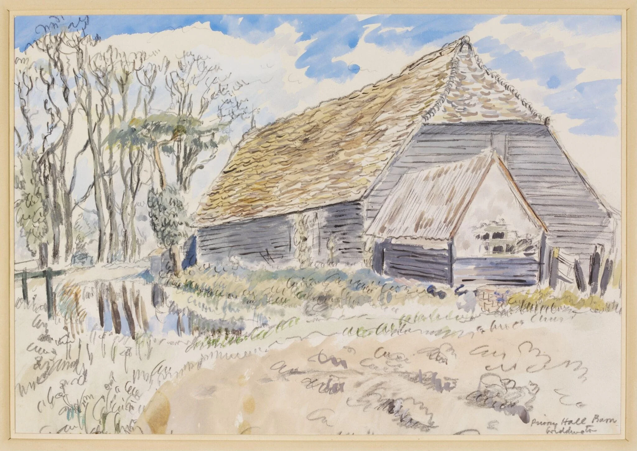 Prior's Hall Barn, Widdington, detail