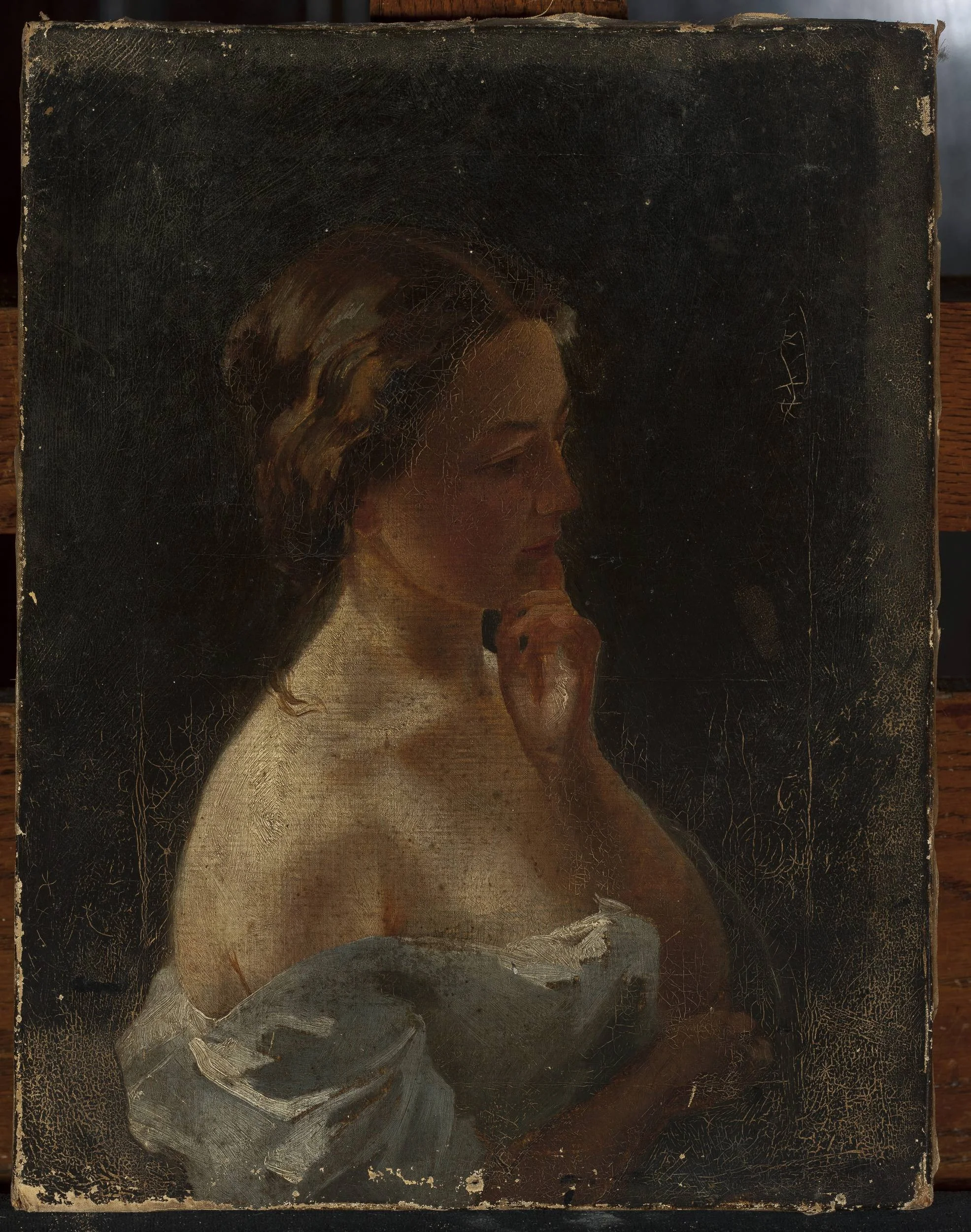 Study of a young woman, detail