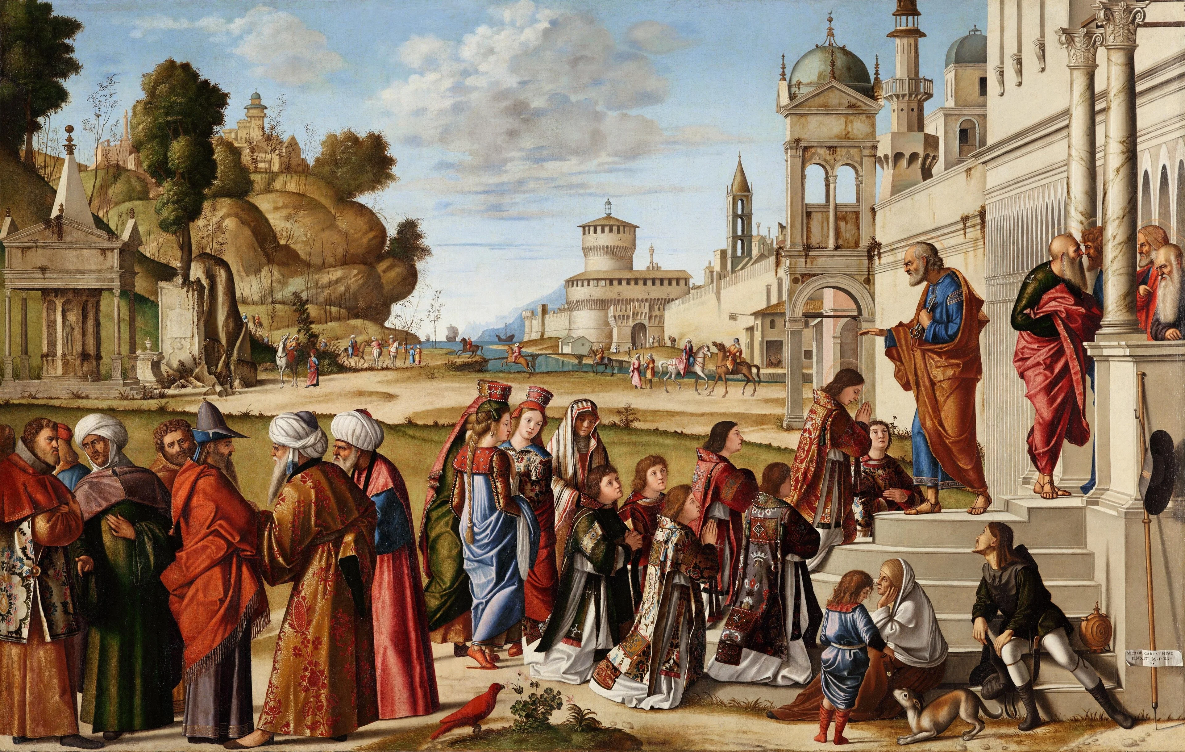 The Ordination of St. Stephen, detail