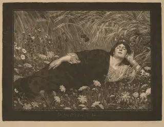 DHMHTHP (Demeter), by Osmar Schindler, ink, 1894