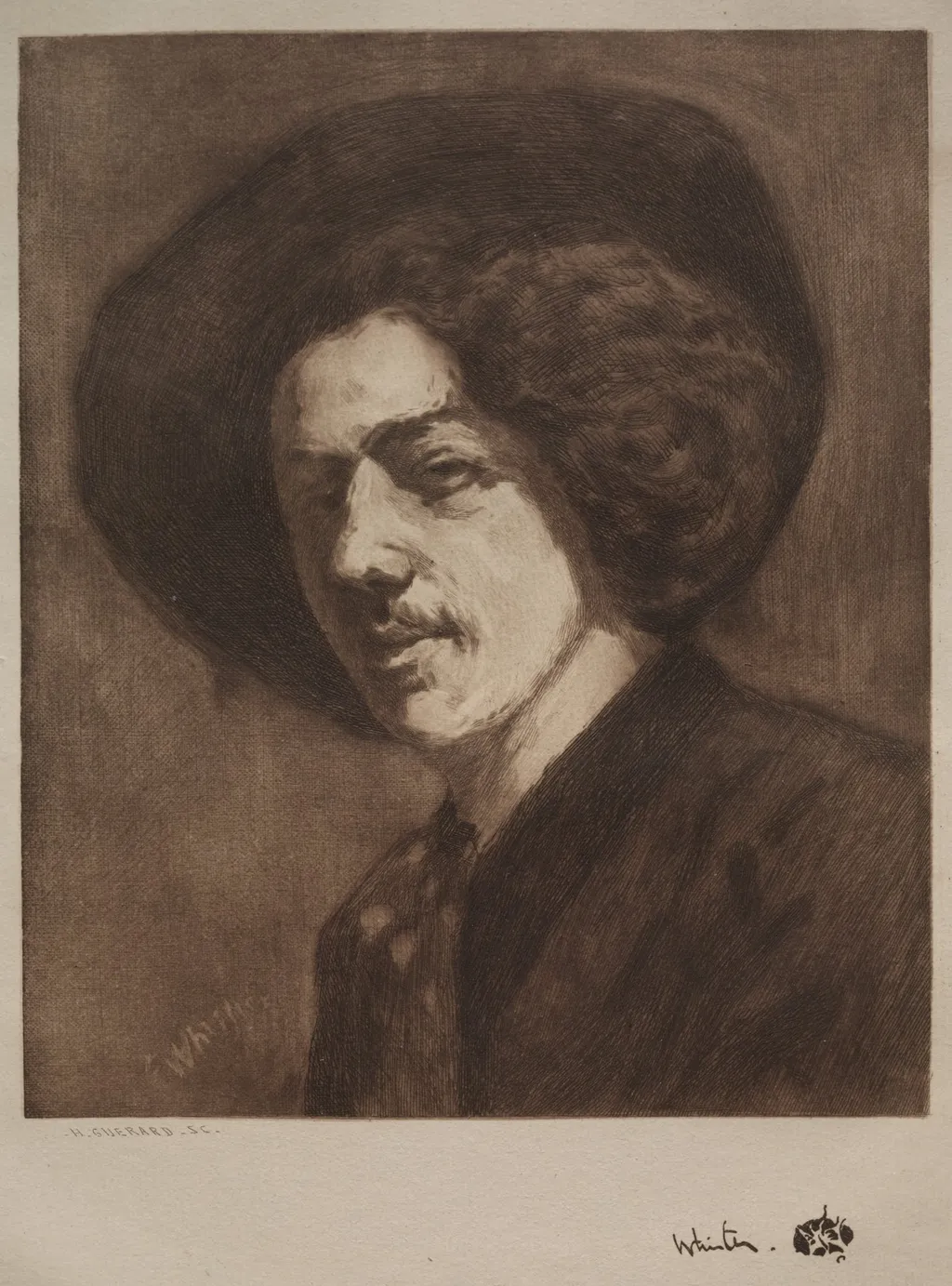 James McNeill Whistler, by Henri-Charles Guérard, 1888