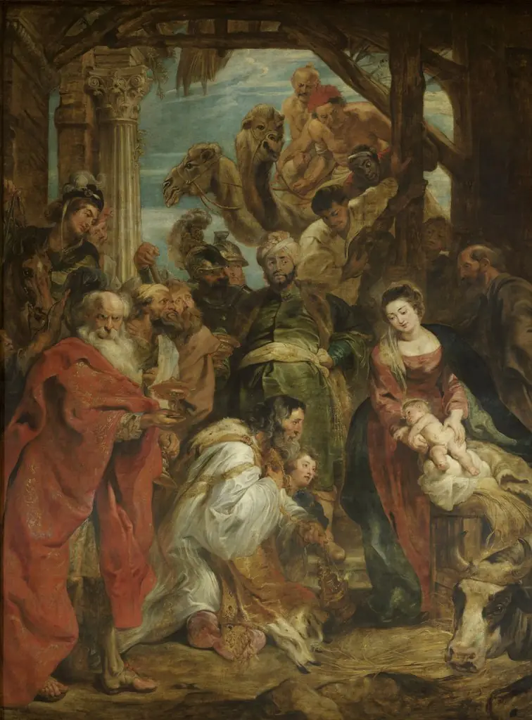 Adoration of the Magi, by Peter Paul Rubens, oil, 1624