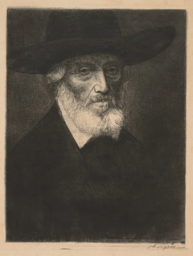 Large Portrait of Thomas Carlyle, detail