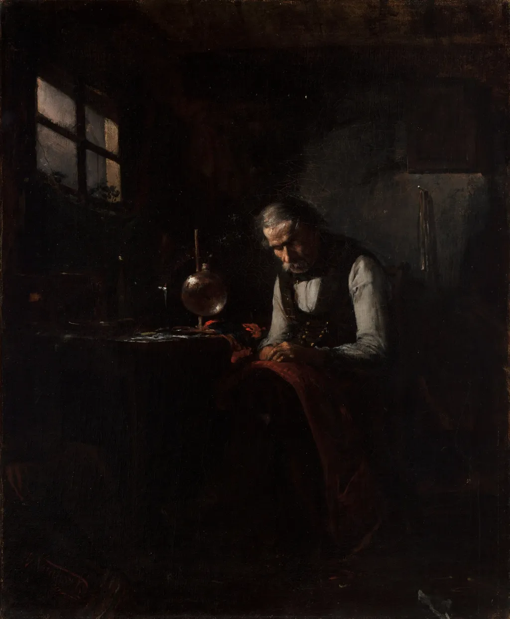 Tailor, by Wacław Koniuszko, oil, 1887