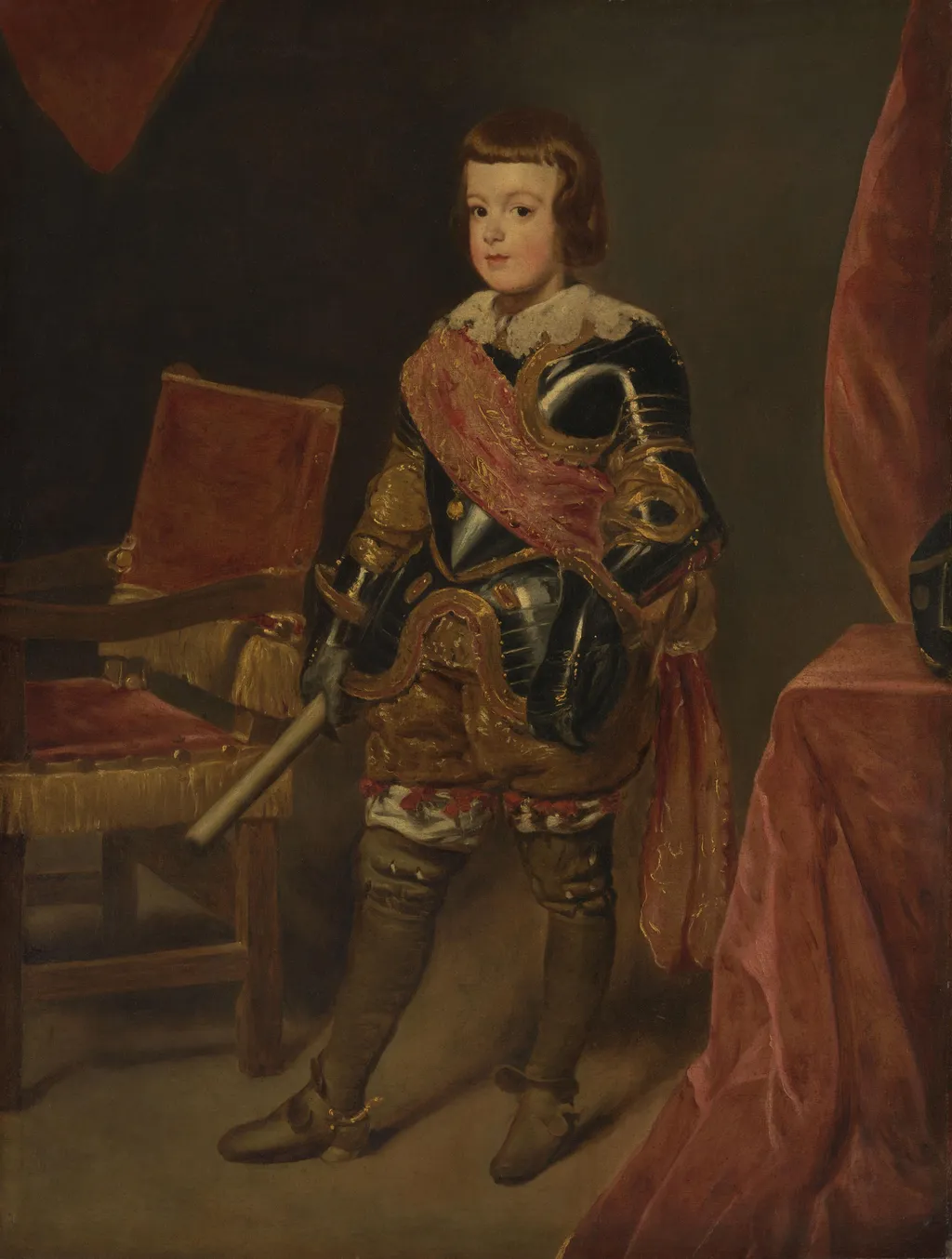 Portrait of Infante Balthasar Carlos, by Juan Bautista Martínez del Mazo, oil, 1642