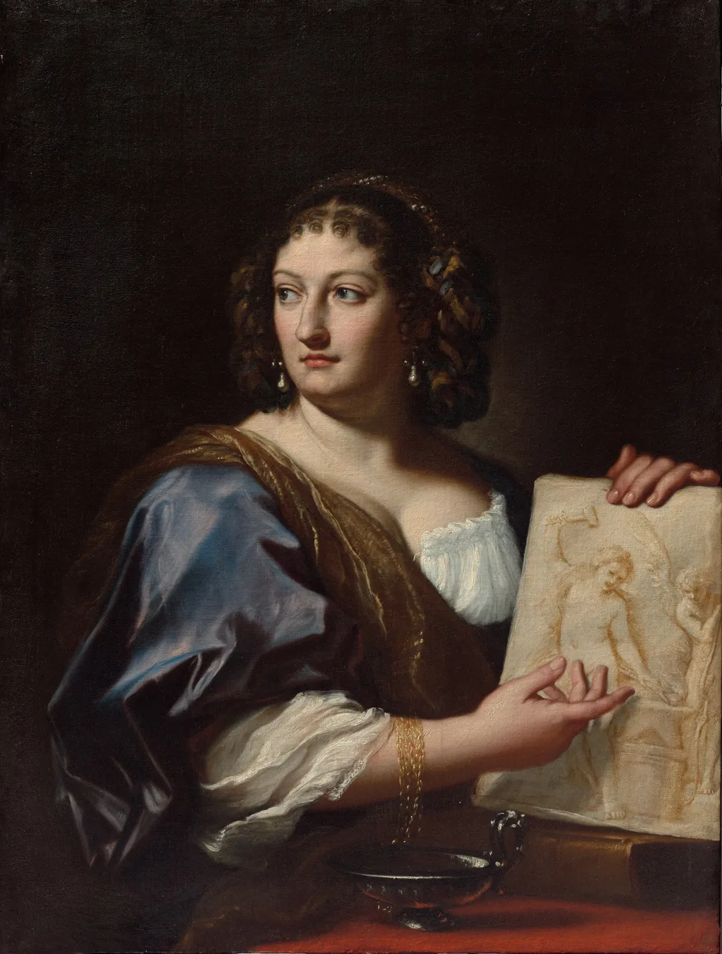 Portrait of Francesca Gommi Maratti, by Carlo Maratta, oil, 1701