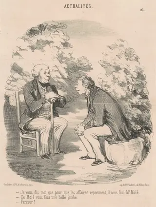Je vous dis que ... il nous faut M. Molé ..., by Honoré Daumier, ink, 1850