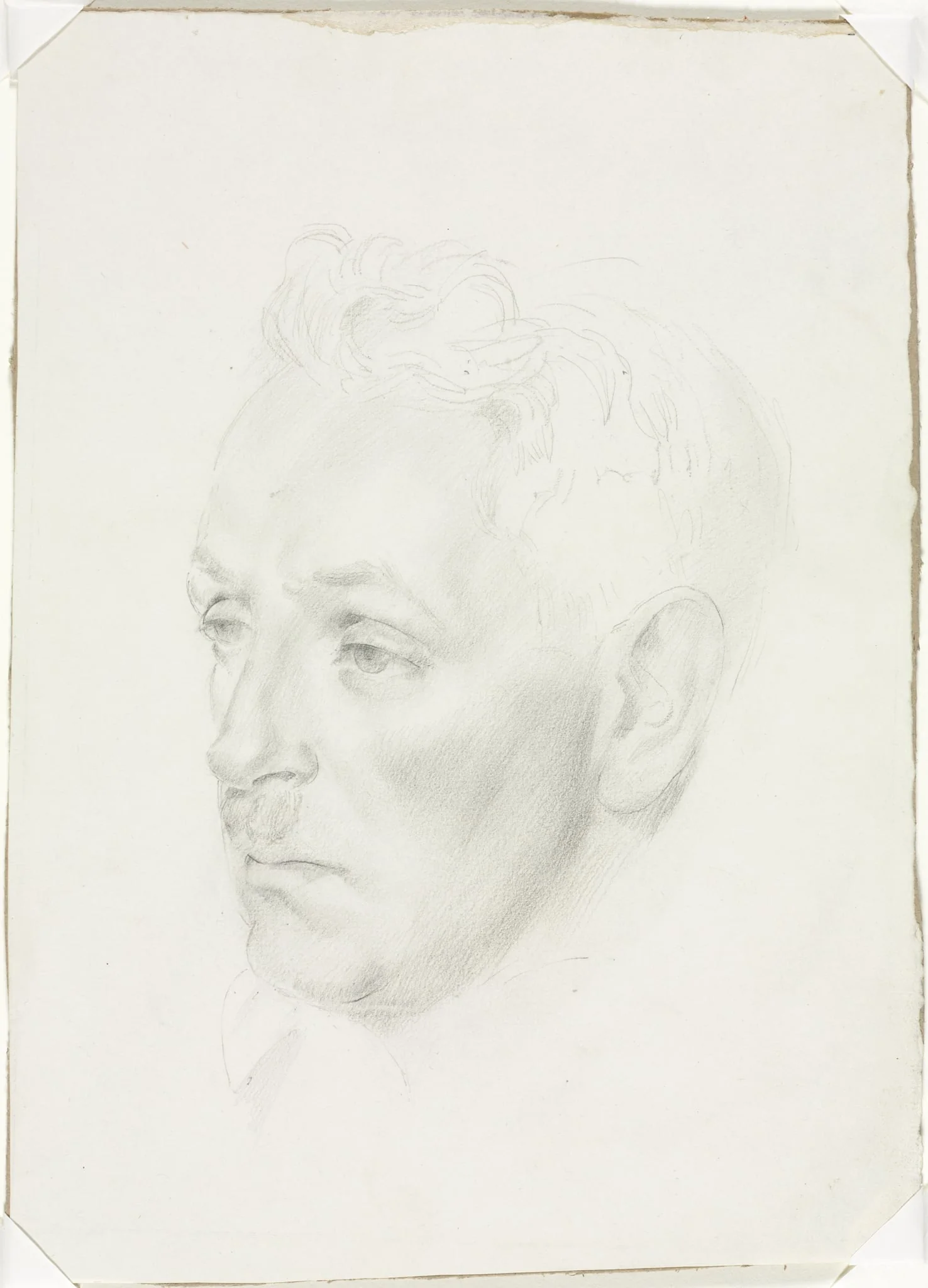 Man's Head, detail
