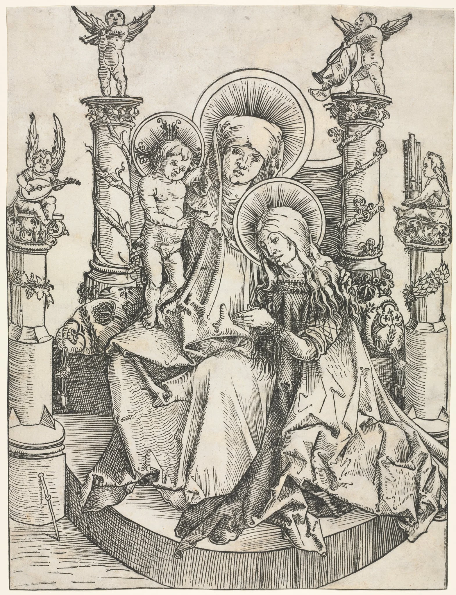 St. Anne, the Virgin and Christ Child, detail