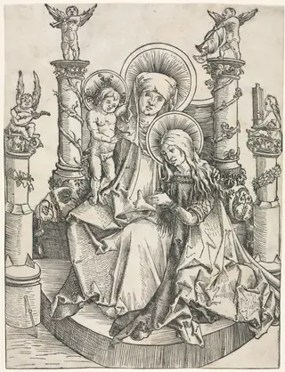 St. Anne, the Virgin and Christ Child, by Hans Wechtlin, 1505