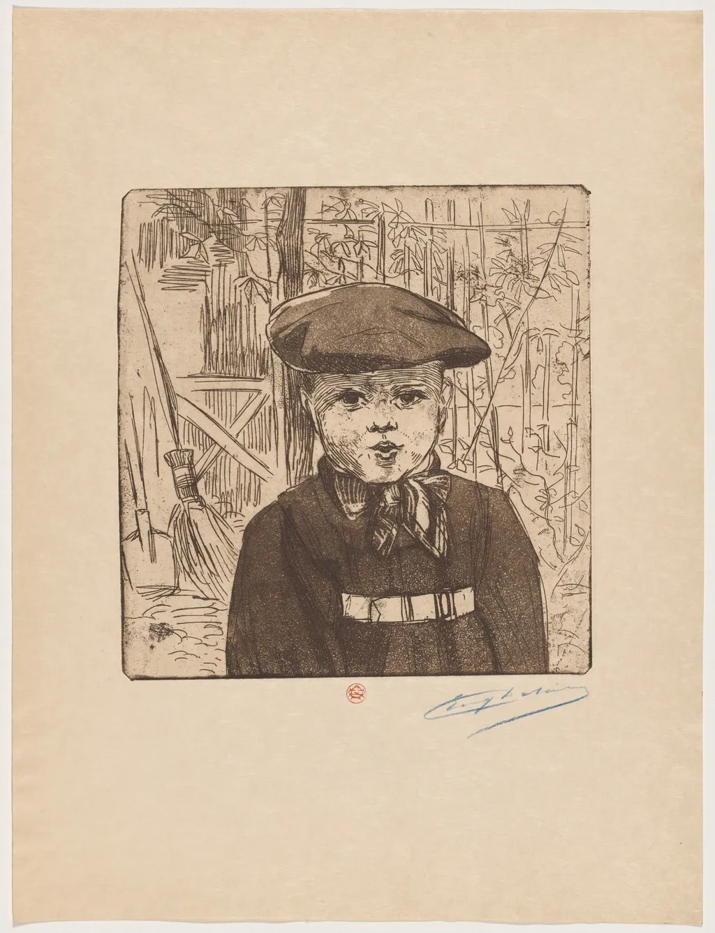 Le petit épicier (Chandlery), by Eugène Delâtre, ink, 1895