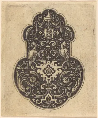 Arabesque Designs, by Etienne Delaune, ink, 1551