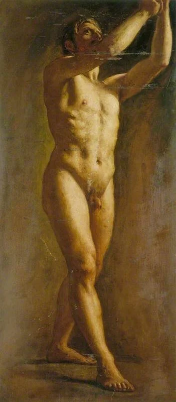 Male Life Study, detail