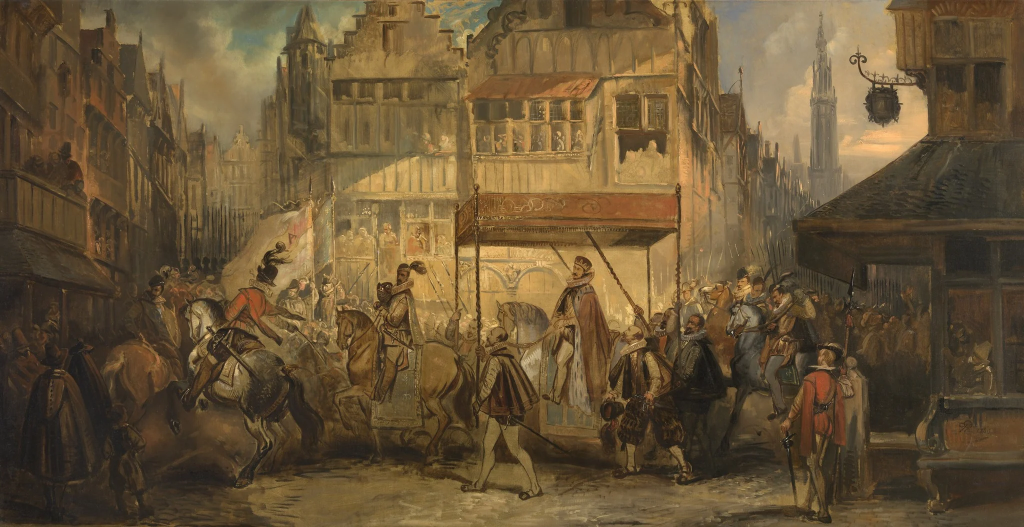 The Joyous Entry of the Duke of Anjou into Antwerp, detail