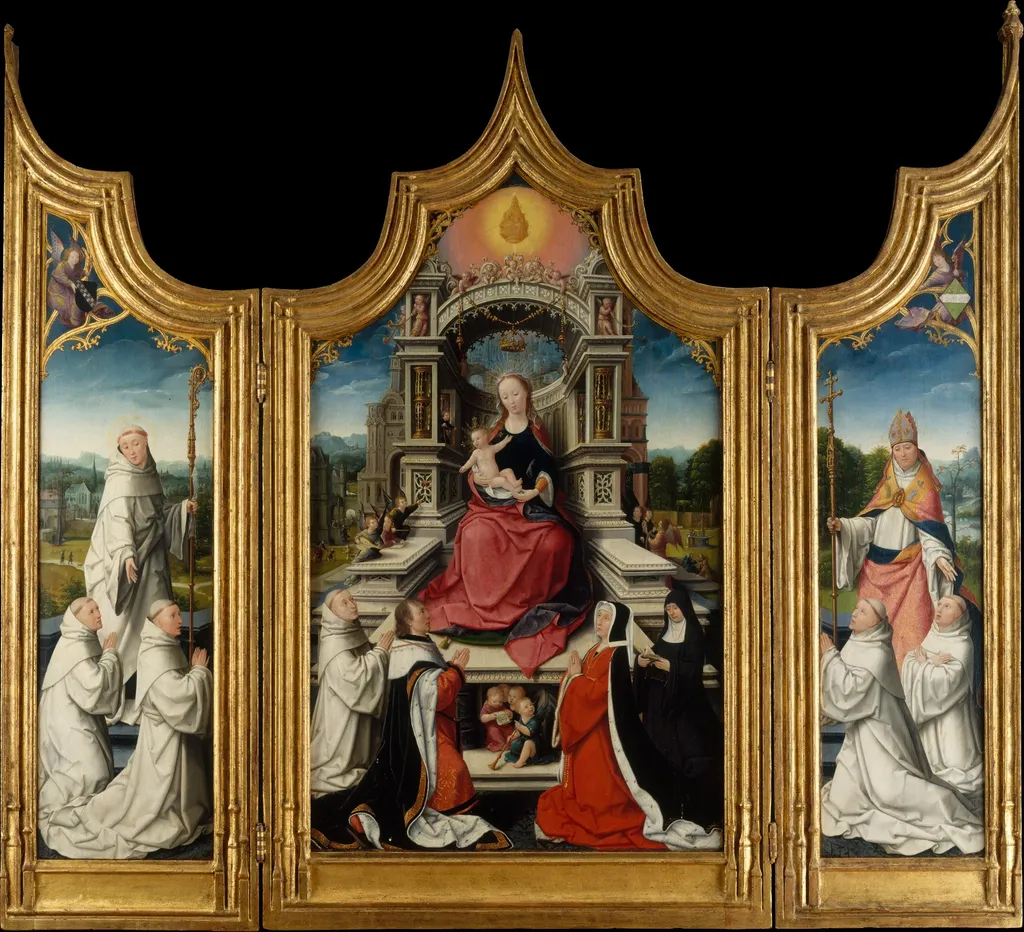 The Le Cellier Altarpiece, by Jehan Bellegambe, oil, 1509