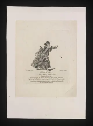Mr Le Kain/Orosmane dans Zayre, by Charles Grignion, 1