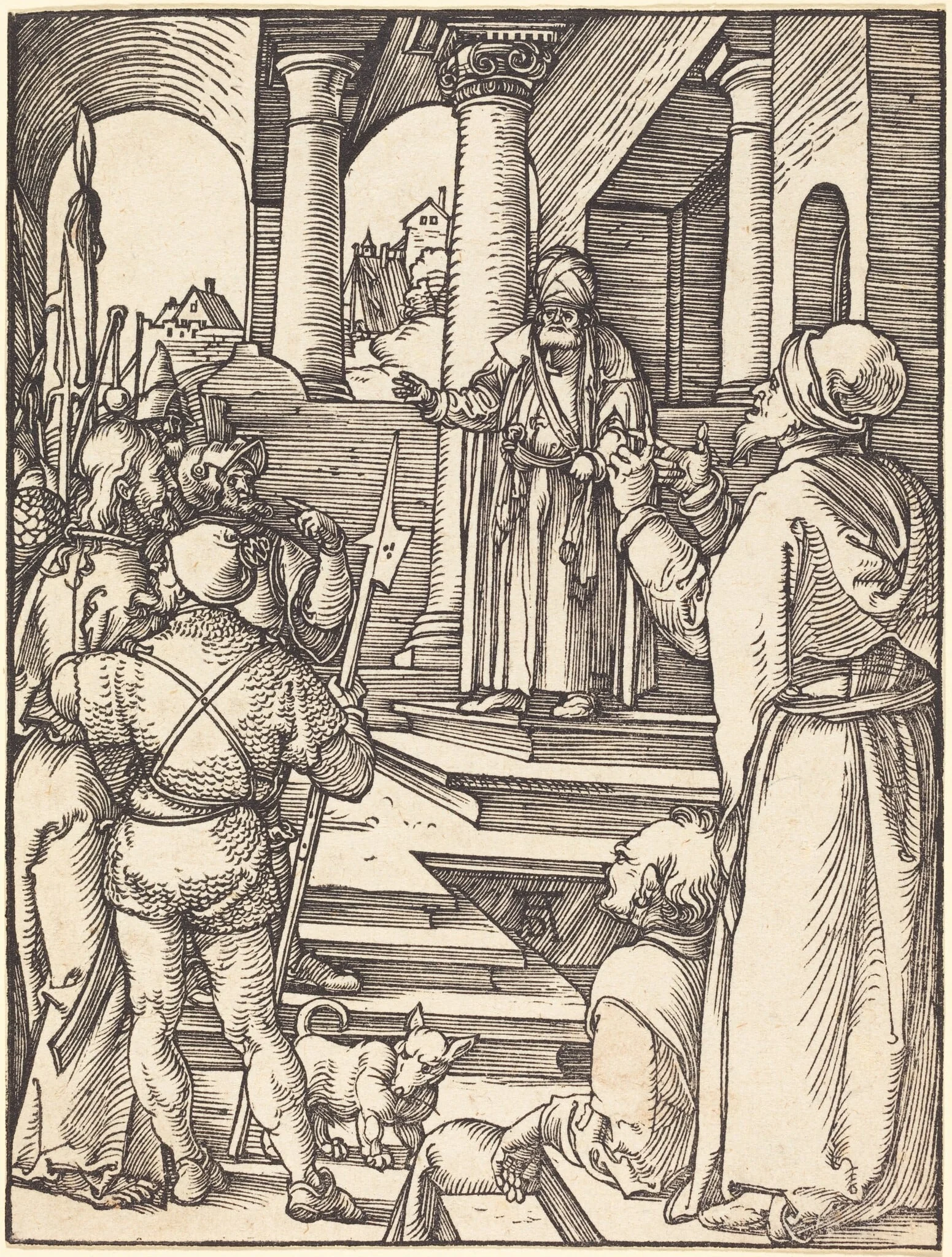 Christ before Pilate, detail