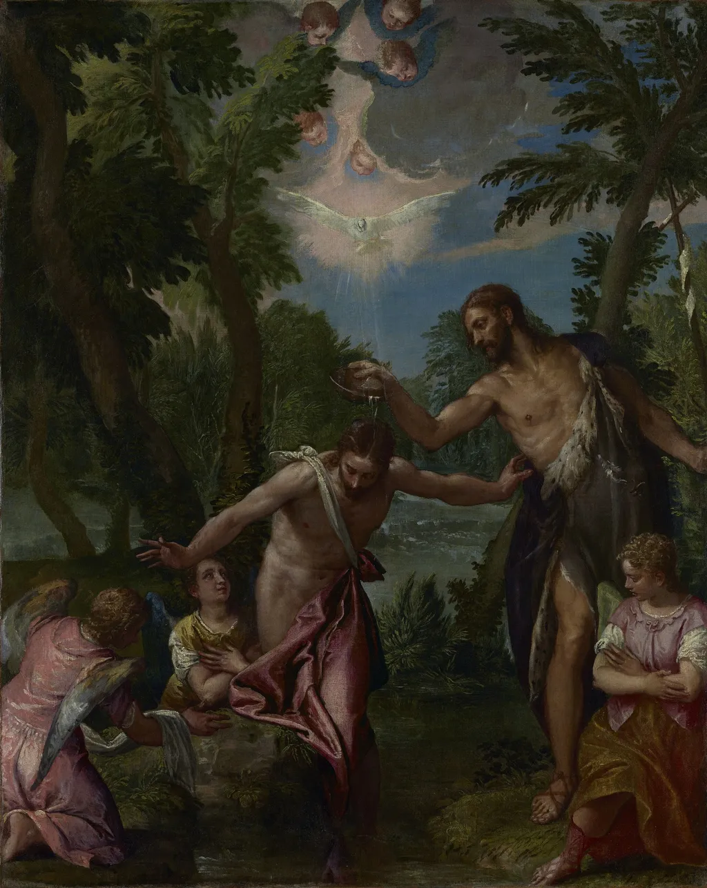 The Baptism of Christ, by Paolo Veronese, oil