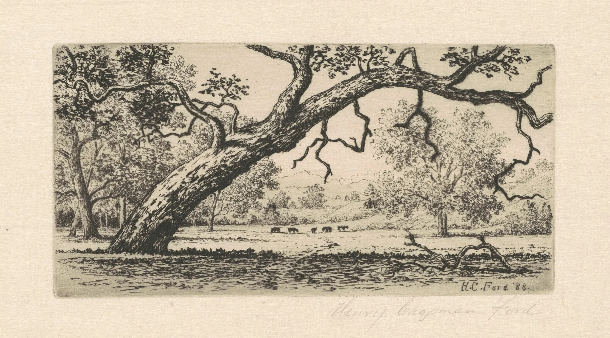 California Landscape, detail