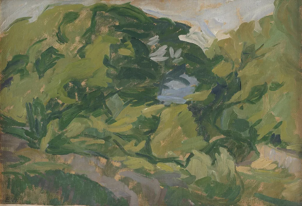 Landscape, Christiansø, by Edvard Weie, oil, 1911