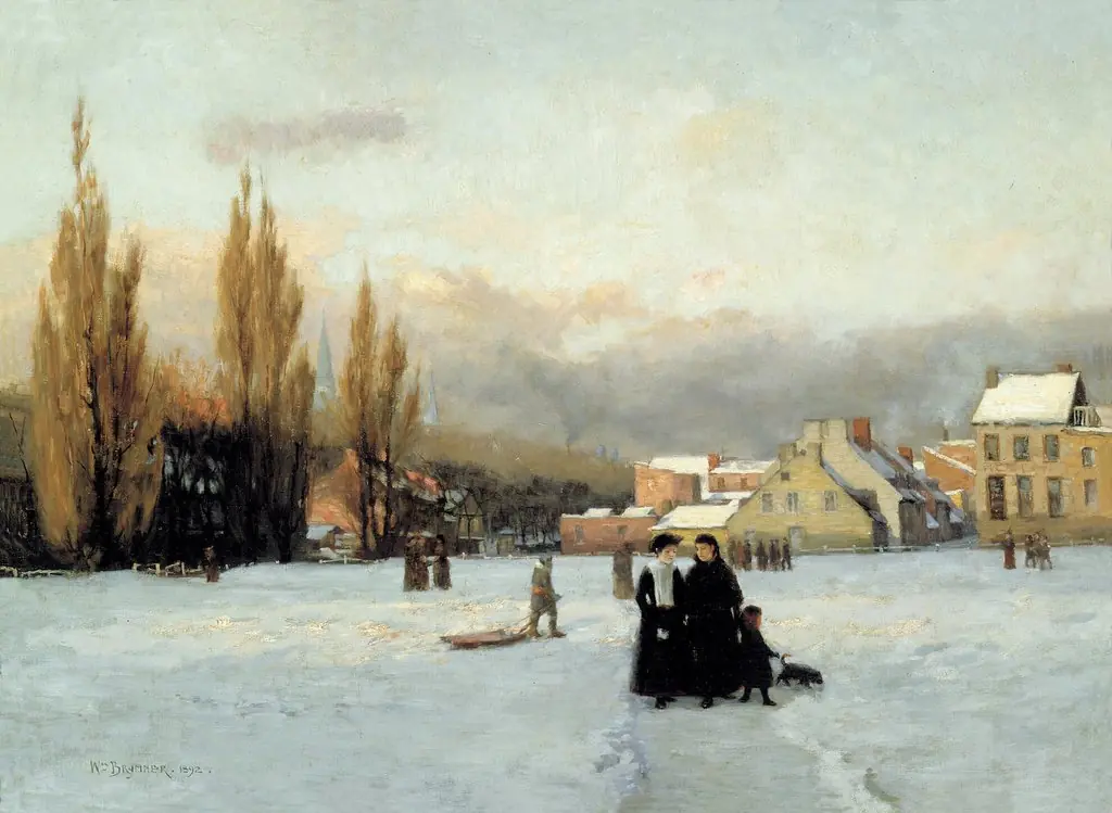 Le Champ-de-Mars en hiver, by William Brymner, oil, 1896