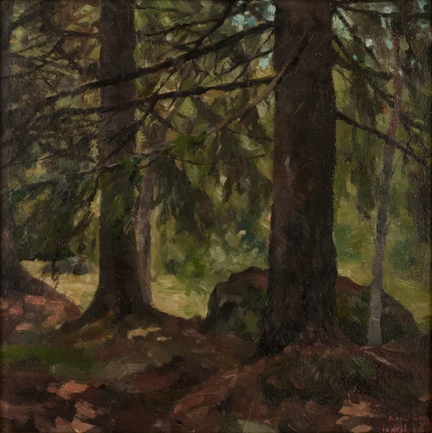 Skogsinteriör, detail
