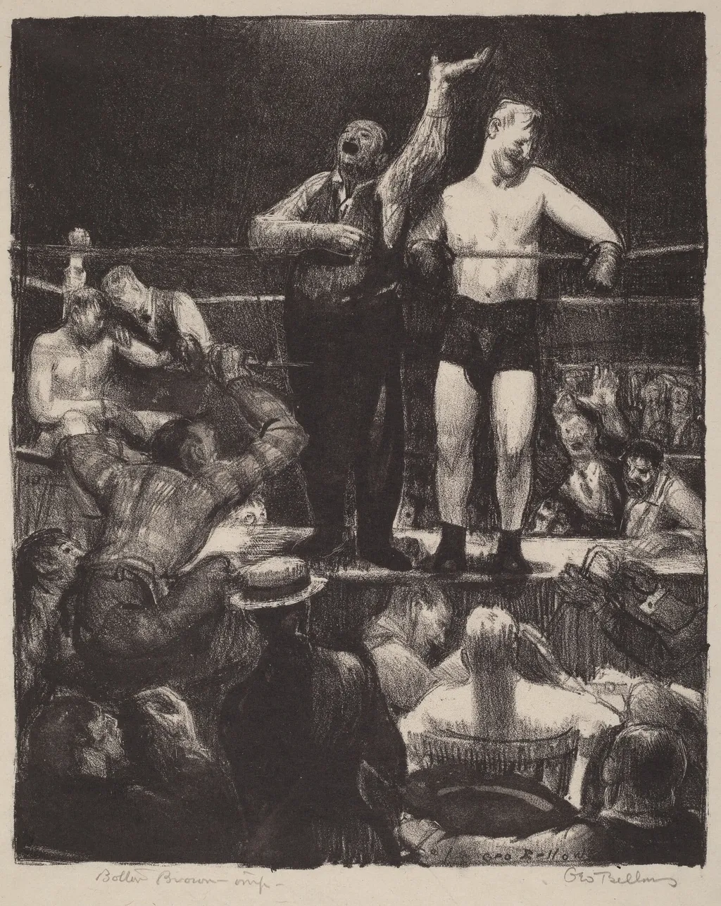 Introductions, by George Bellows, ink, 1921